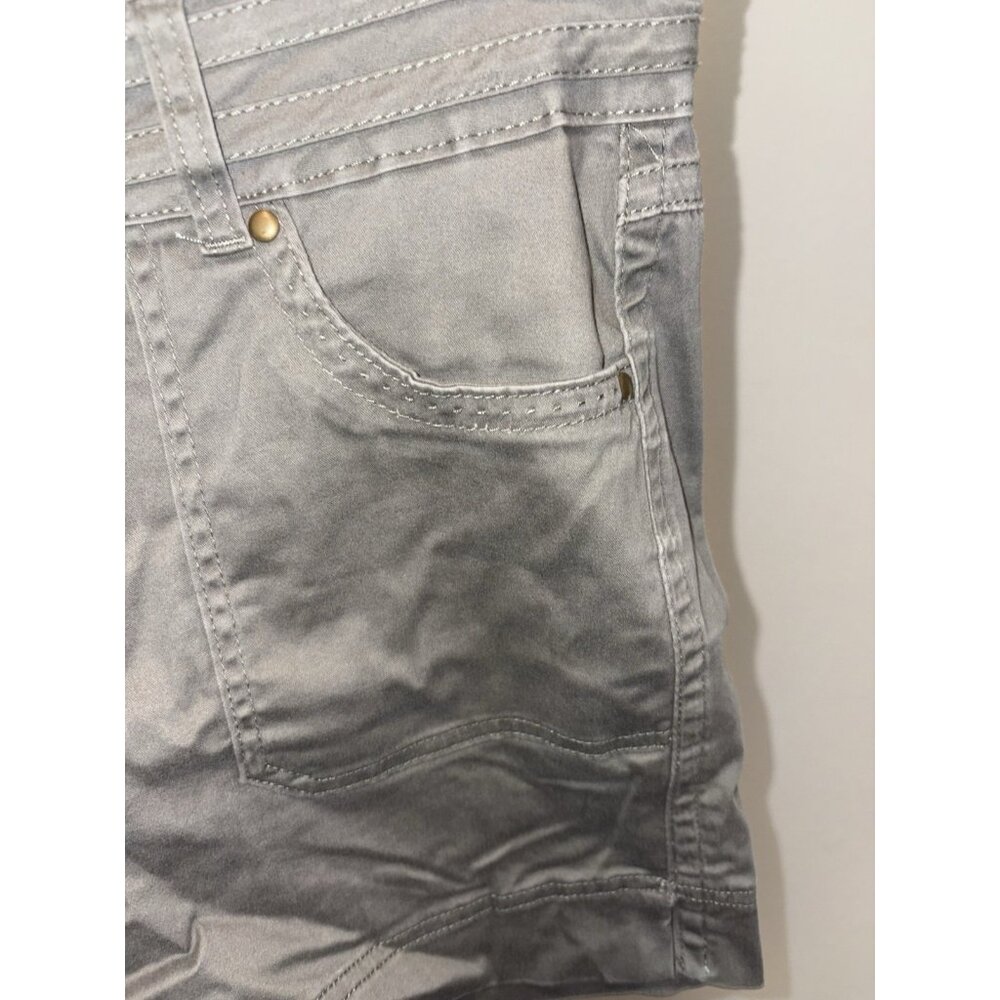 One 5 One Shorts Womens 10 M 32X4.5 Faded Olive Khaki Cotton Spandex Stretch - Picture 4 of 9